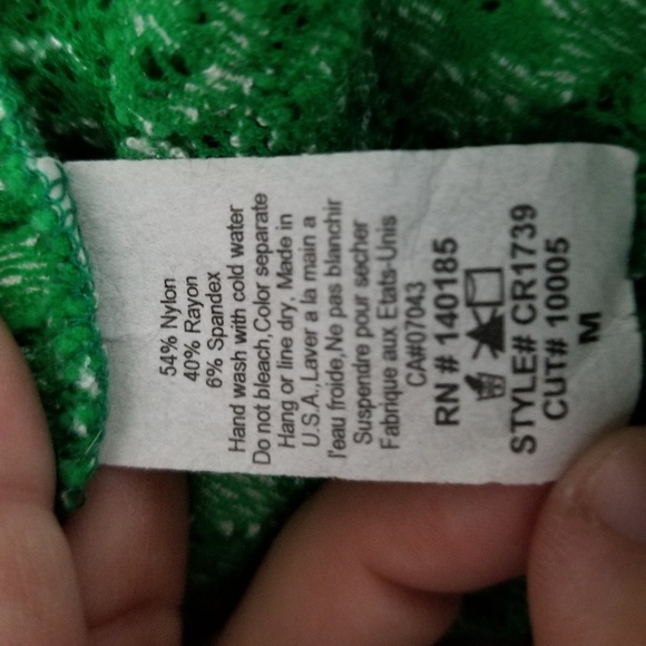 LOVELY 153 | green lace peplum sleeveless blouse - Picture 5 of 5